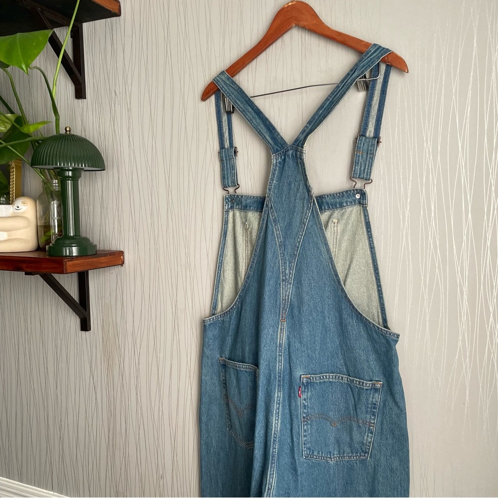 Levi’s Vintage Overalls Women’s XL Fresh Perspective Denim Relaxed Fit - Picture 9 of 13
